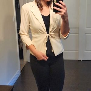 A-list by Wrapper Front Tie Blazer